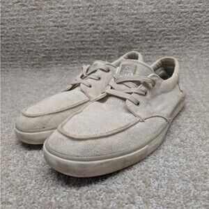 Reef Deckhand 3TX Shoes Size 11 RF0A3FE5 Tan Flat Lace Up Low Top Boat Shoes